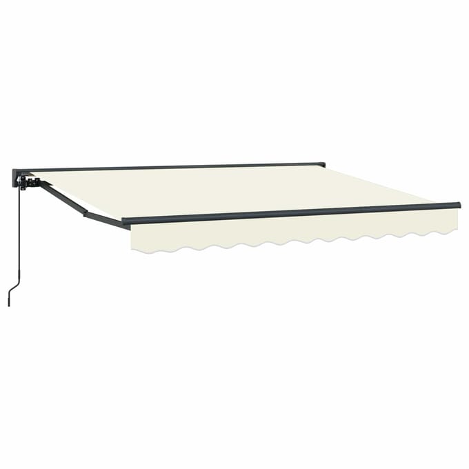 vidaXL - Handmatig - uitschuifbare - luifel - Crèmekleurig - 3,5 - x - 2 - m