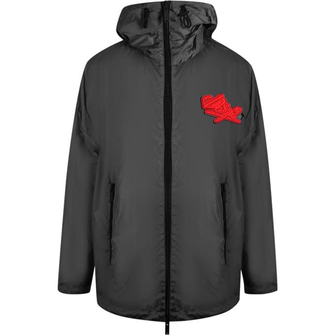 Dsquared2 Grote Dsq2 Logo Zwarte Jas