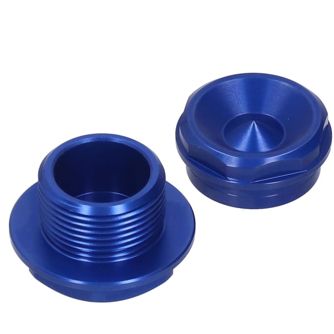 2PCS Écrou d'axe de roue de vélo M20x1.5 Gauche Droite Avant Accessoires pour TETXTCFEFXFE 125 ?501 blue