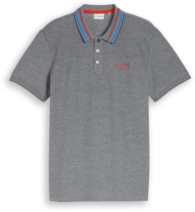 Tom Tailor - Heren polo - Maat M - Mannen - MARINE - katoen