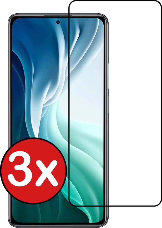 Screenprotector - 3 Stuks - Geschikt voor Xiaomi Poco F3 - Extra Sterk - Beschermglas - Gehard Glas - Tempered Glass - Screen Protector