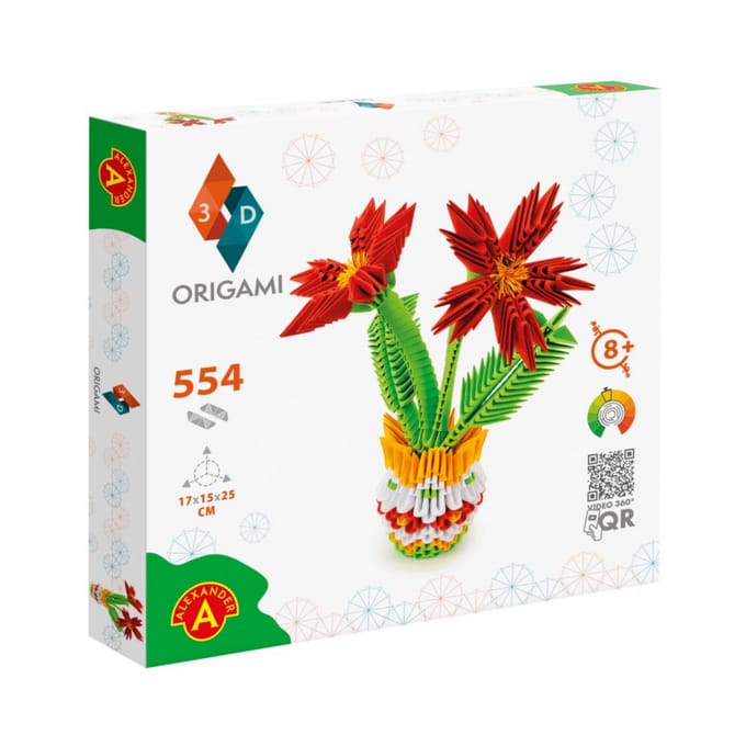 Alexander Toys ORIGAMI 3D - Flower pot 554 pcs.