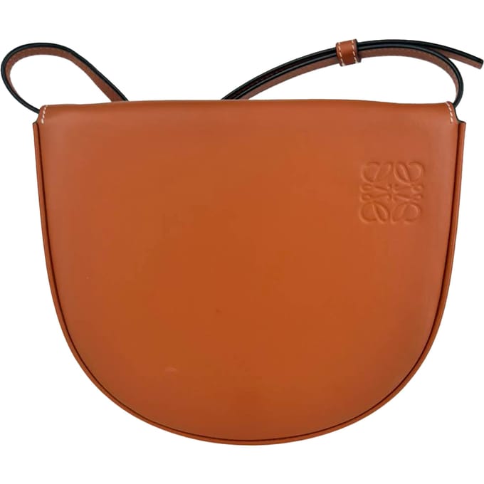 Loewe Heel Kleine Pouch in Bruin Leer