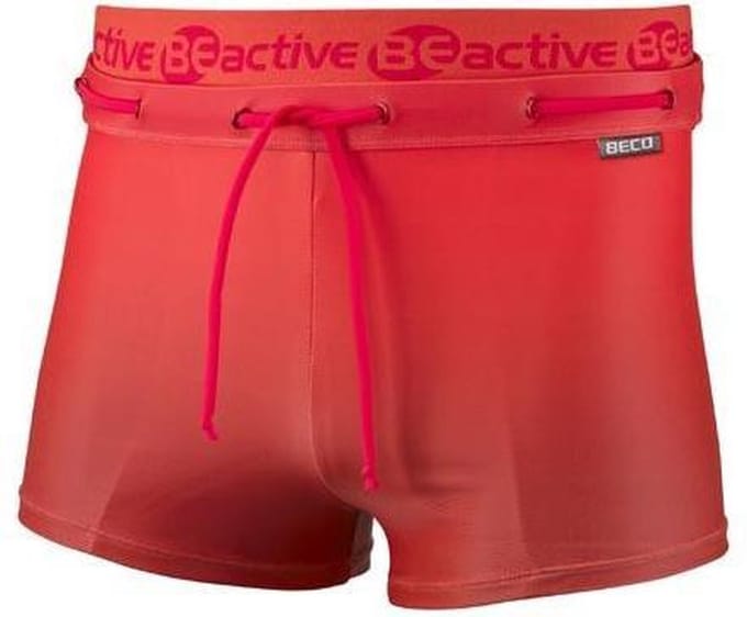 BECO Zwemboxer Beactive - Heren - Polyamide/elastaan - Rood - Maat M