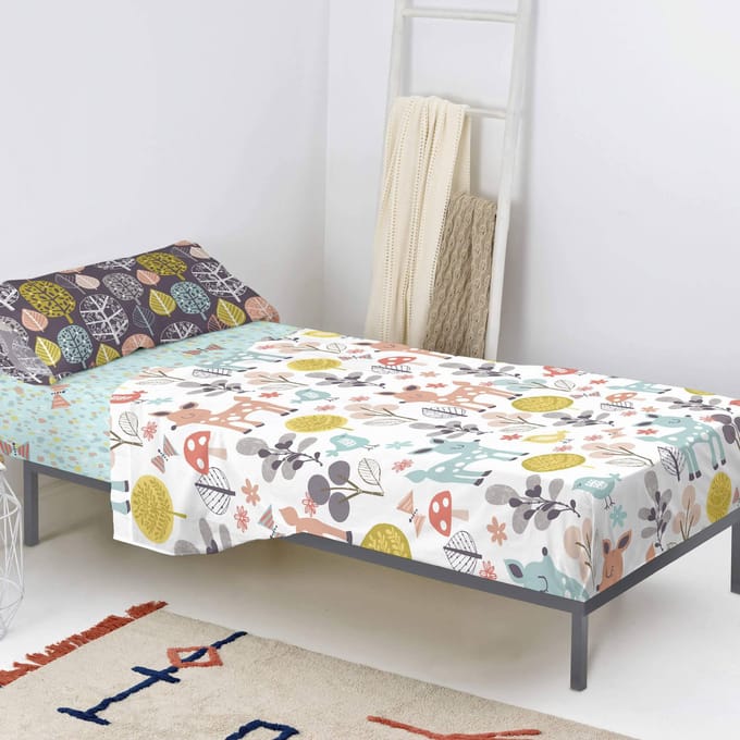 Kinderlakenset Woodland | Moshi Moshi