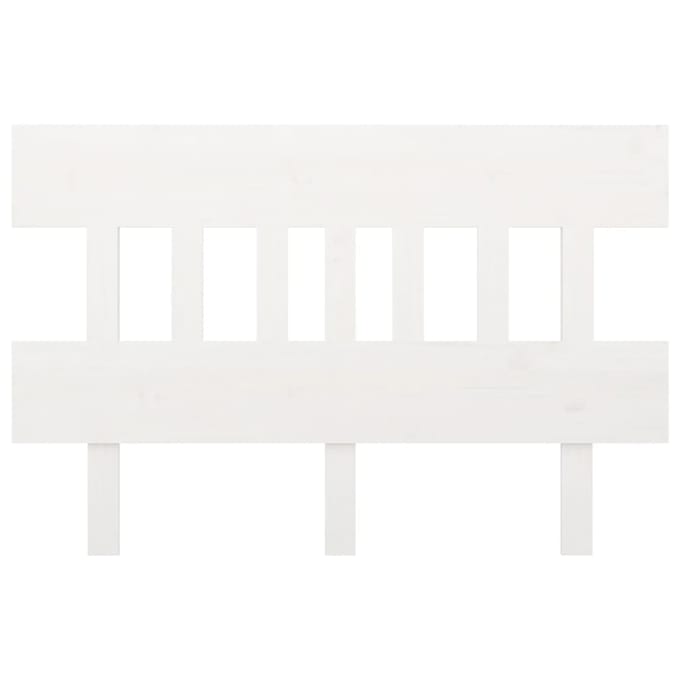 vidaXL - Hoofdbord - 163,5x3x81 - cm - massief - grenenhout - wit