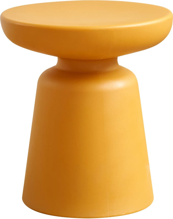 Bijzettafel Posio ronde salontafel 40 cm geel [en.casa]