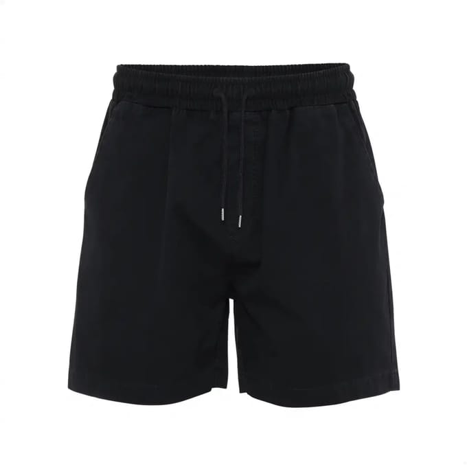 Twill Short broek Colorful Standard Organic deep black