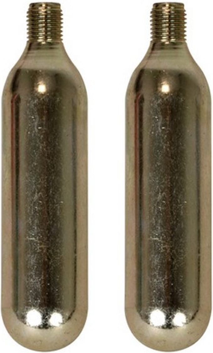 Co2 patronen 16 gram staal zilver 2-delig