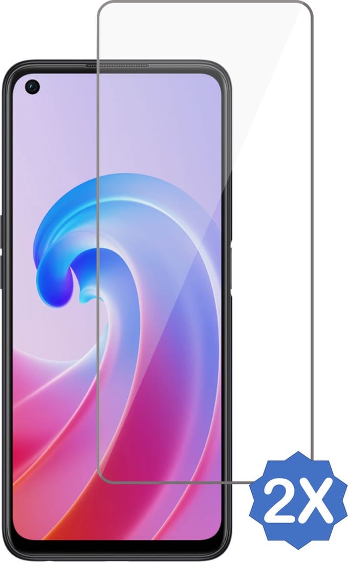 2x Geschikt voor Oppo A96 Screenprotector - Geschikt voor Oppo A96 Beschermglas Screen Protector 9H Glas