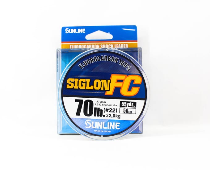 Sunline Fluorocarbon Leader Siglon FC 100% 50m 70lb Diamètre 0,77mm (2064) pur