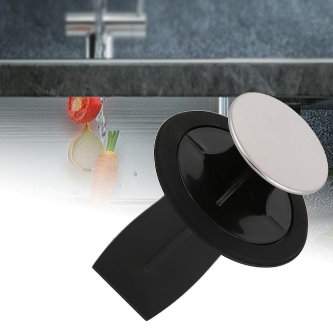 Multifunctionele Waterstop Dispenser Afvoer Waterstop Voedselafvalvermaler Accessoire black