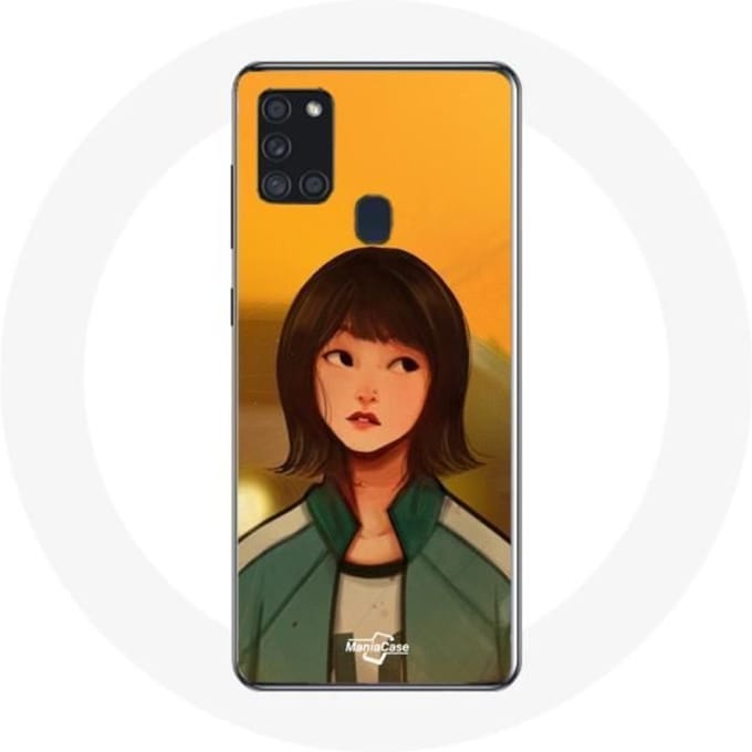Samsung Galaxy A21S hoesje Inktvis Game Ji Yeong Nummer 240