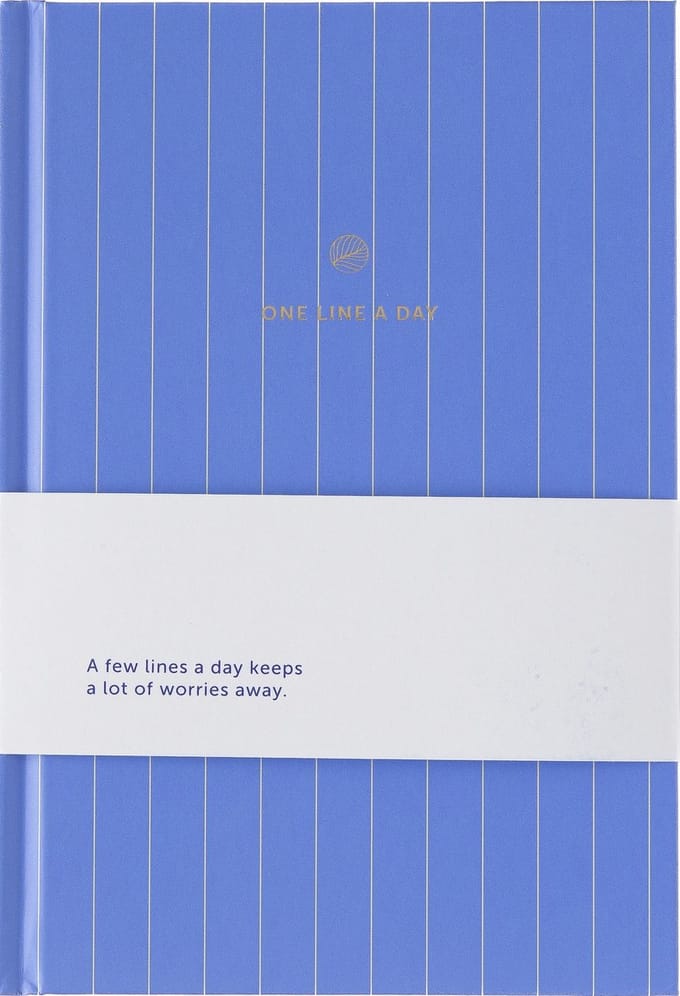 A-Journal - One Line a Day - Dagboek 5 jaar - Lavendelblauw