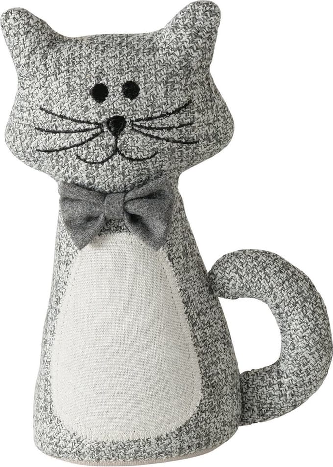 Deurstopper Kitty met grijze strik