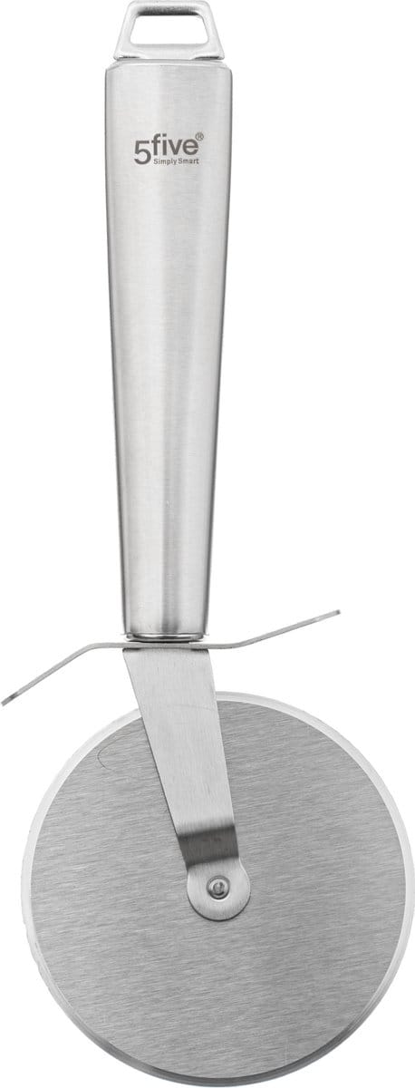 5Five - Pizza snijder-wiel de luxe - zilverkleurig - RVS - 23 cm