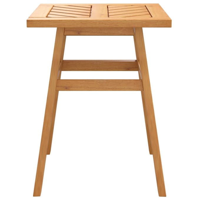 vidaXL - Bijzettafel - 45x45x60 - cm - massief - acaciahout
