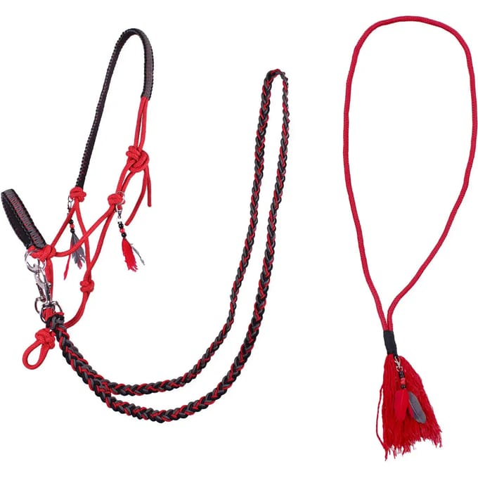 Qhp Touwhalster Combi Liberty Rood - middel