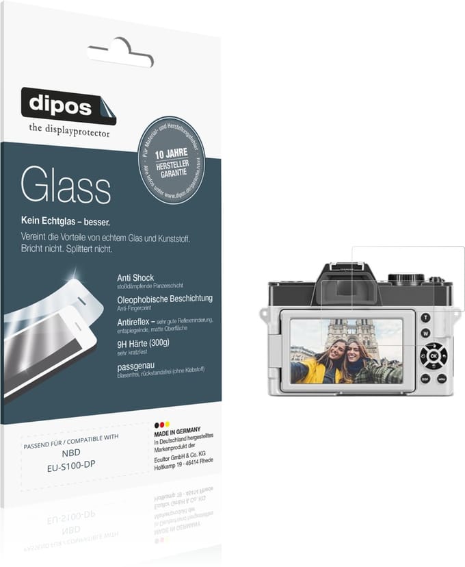 dipos – 2x Matte Pantserfolie geschikt voor NBD EU-S100-DP | 9H Screenprotector