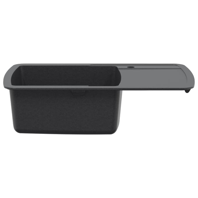 vidaXL - Enkele - keukenspoelbak - Graniet - 78 - x - 50 - x - 31 - cm - Grafiet