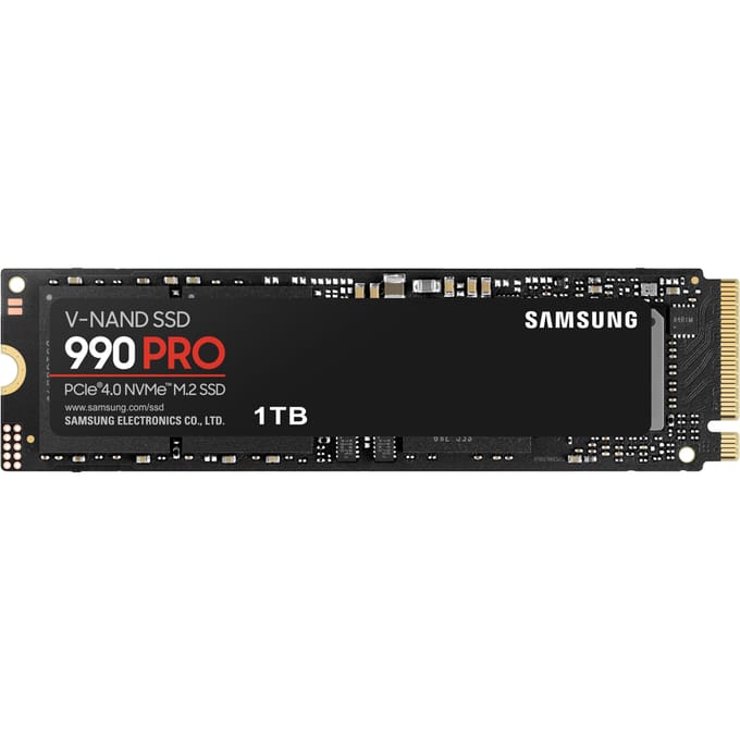 Samsung | 990 PRO | 1000 GB | SSD-vormfactor M.2 2280 | SSD-interface PCIe Gen4x4 | Leessnelheid 7450 MB/s | Schrijfsnelheid 6900 MB/s
