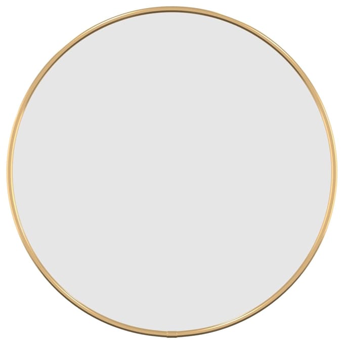 vidaXL - Wandspiegel - rond - Ø40 - cm - goudkleurig