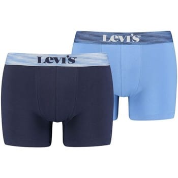 Levi's Boxer 2 paar slips, marineblauwe boxershorts voor heren M Vloot