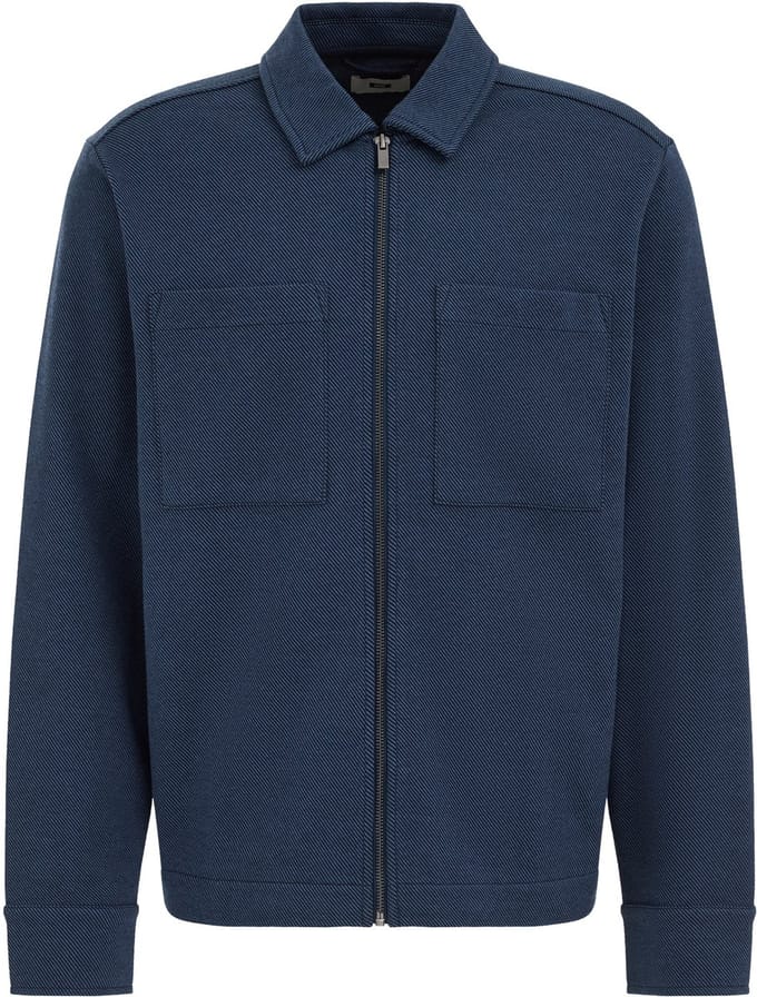 WE Fashion Heren regular fit overshirt van twill