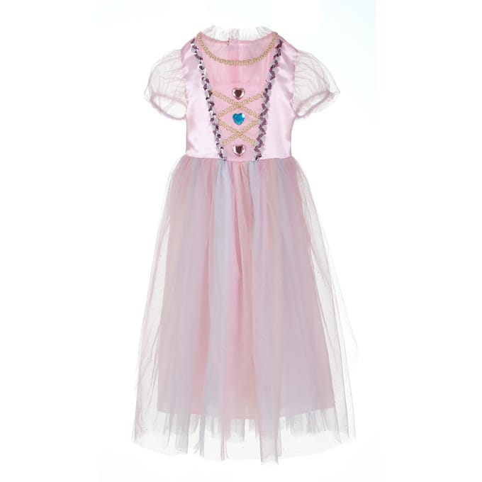 Prinsessenjurk roze 110-116