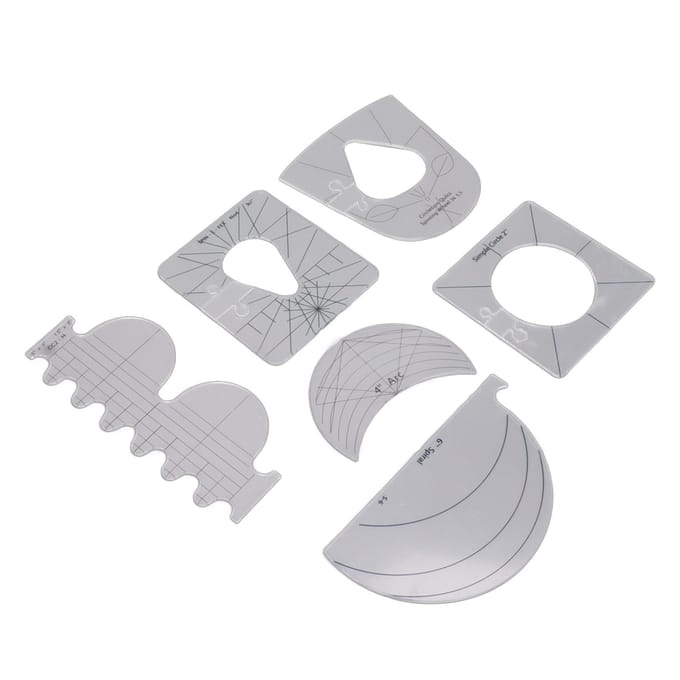 Naairuler Multifunctionele Acryl Speciale Vorm Naairuler Patchwork Gereedschap Naaipatroon white
