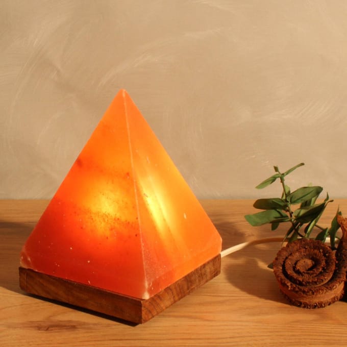 Himalaya Salt Dreams Zoutlamp Pyramide, 45064, 12,5x 12x17,5cm