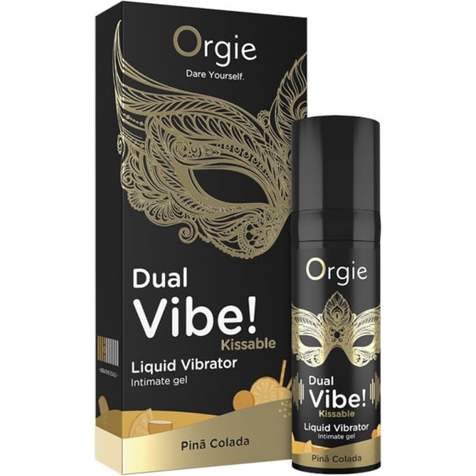 Orgie - Dual Vibe! Kissable Liquid Vibrator - Pina Colada - 0.5 fl oz / 15 ml