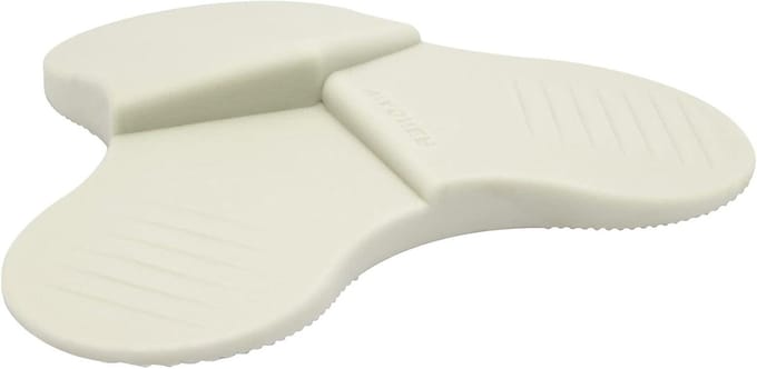 Deurstopper - Deur wig - Bescherming deur - 3 wighoogtes - 10.8x10.8x1.9 cm - Lichtgrijs