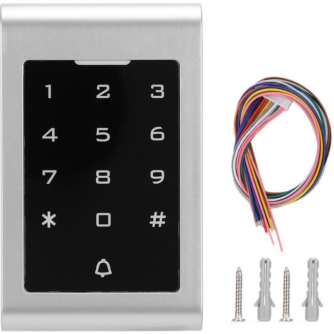 125KHZ RFID Deuropener 2000 Gebruikers Wiegand26 Kaart Wachtwoord Beveiligings Toegangssysteem gray