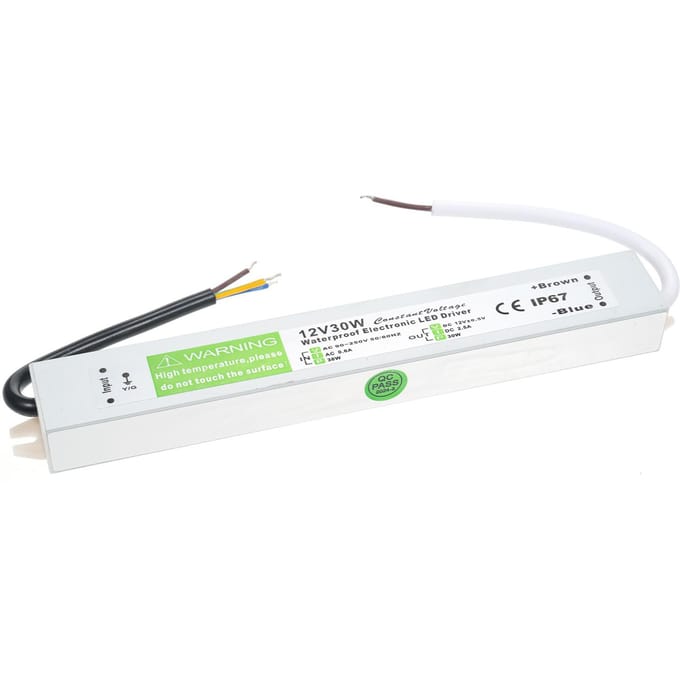 LED Driver Waterdichte IP67 Schakelvoeding Transformator Adapter AC 90V-250V naar DC 12V 50W Laag 12V 30W