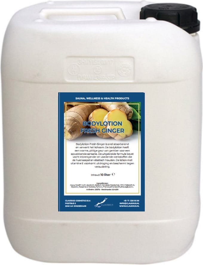 Bodylotion Fresh Ginger 10 Liter - navulling