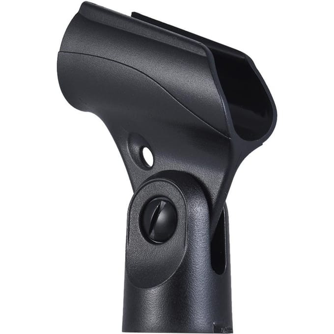 M-7 Plastic Mic Clip Draadloze Microfoonhouder 22mm Verstelbare Kantelhoek zwart