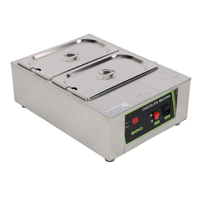 8kg Capaciteit Chocolade Smeltmachine 0~95 graden Celsius 1000W Elektrische Commerciële Voedselwarmer Chocolade L white
