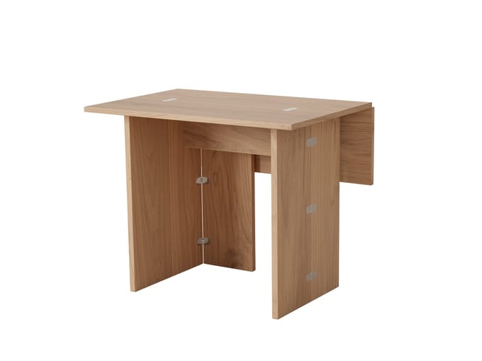 Design House Stockholm - Klaptafel 3-voudig inklapbaar - eiken - 90 x 90 cm - bruin