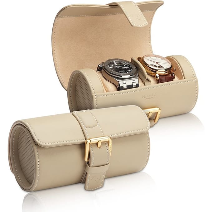 Modalo - 340222 - Uhrenrolle voor 2 Horloges - beige - Genius