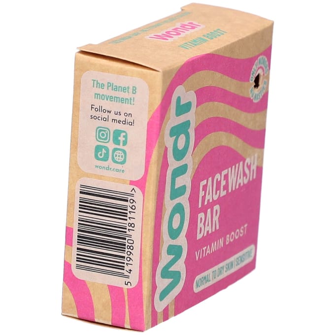 WONDR care Facewash bar - Parfumvrij - Hydraterend - Unisex