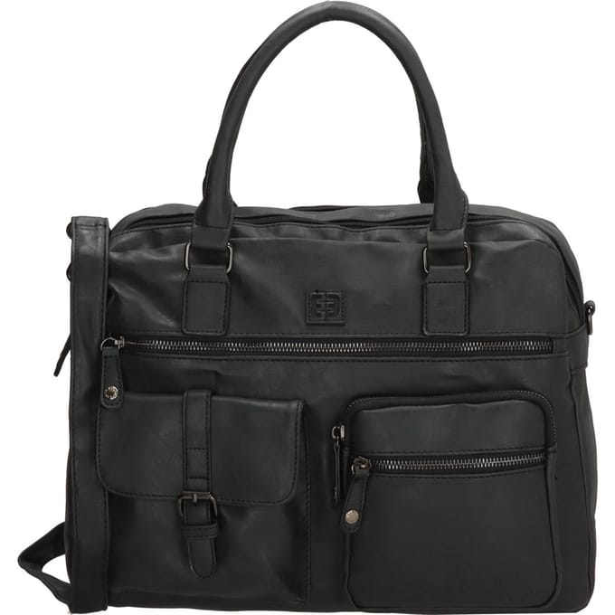Enrico Benetti Ardèche 66585 Handtas met 15" laptopvak - Zwart