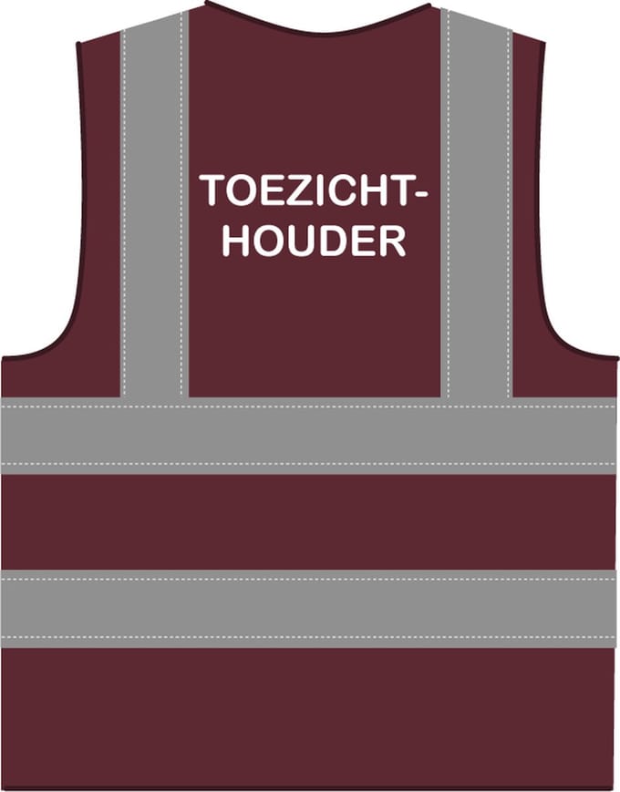Hesje toezichthouder RWS bordeauxrood