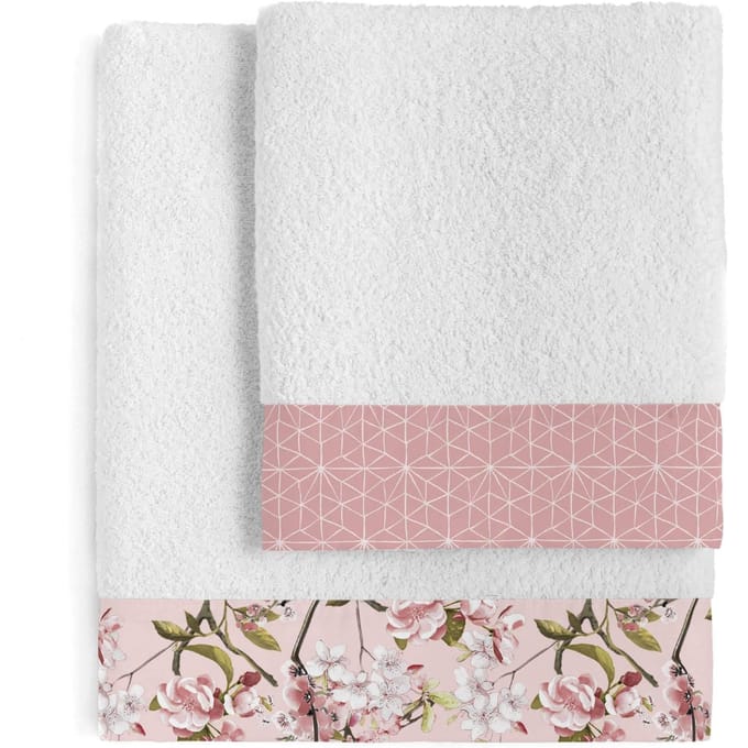 Set van 2 theedoeken Chinoiserie Rose | Happy Friday