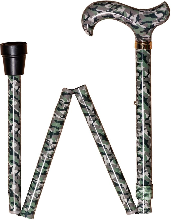 Wandelstok Opvouwbaar – Lichtgewicht & Verstelbaar – Camouflage Design – Ninee