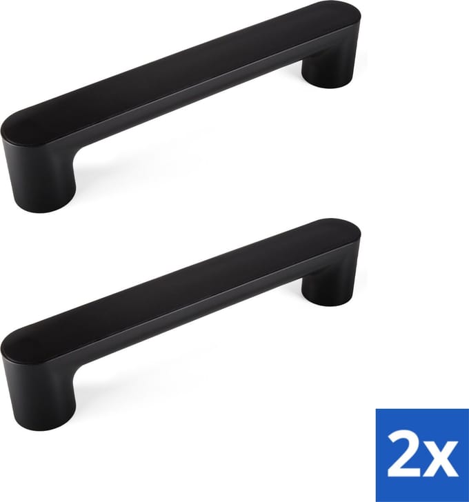VITILITY ID Wandbeugel 2x - Charcoal black - Toiletbeugel - Zwart 35 cm