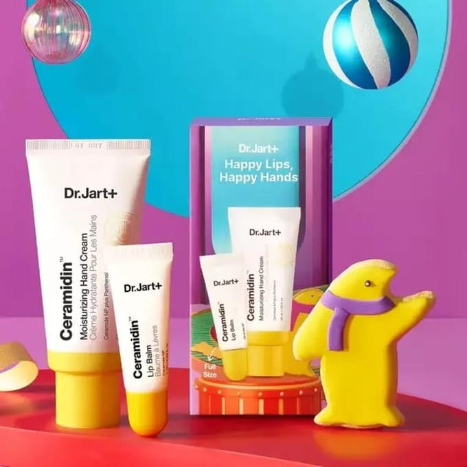 Dr.Jart+ Ensemble Lèvres Heureuses, Mains Heureuses (Baume à Lèvres & Crème pour les Mains) blue