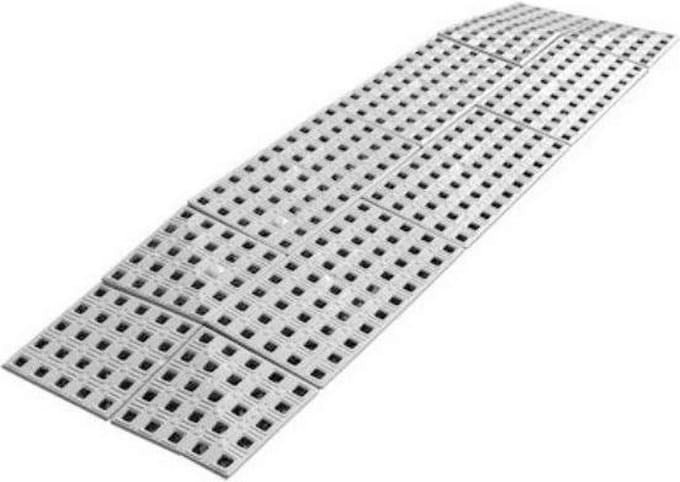 Drempelhulp Buiten - 5,6 cm Hoog - Drempelplaat 3-Zijdig Oprijdbaar - Oprijhelling