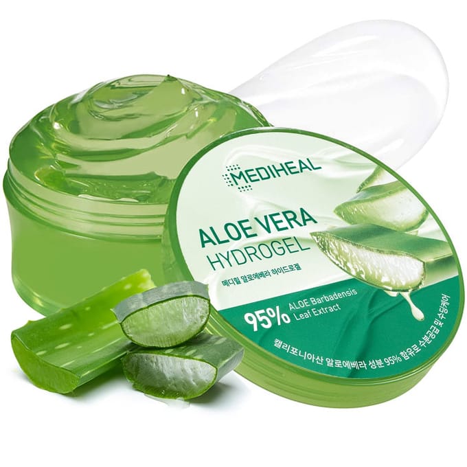 MediHeal Aloe Vera Hydrogel 300g+ RANDOM GIFT green
