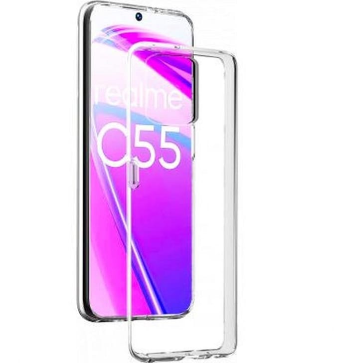 Bigben Connected, Hoesje geschikt voor Realme C55 - Flexibel & Ultra-thin, Transparant